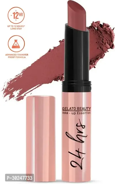 Cosmetics 24 Hrs Non Transfer Matte Lipstick (LL03-08)  (Stay Basic, )