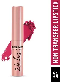 Cosmetics 24 Hrs Non Transfer Matte Lipstick Long Lasting (LL03-23)  (Paris Vibes, 3 g)-thumb2