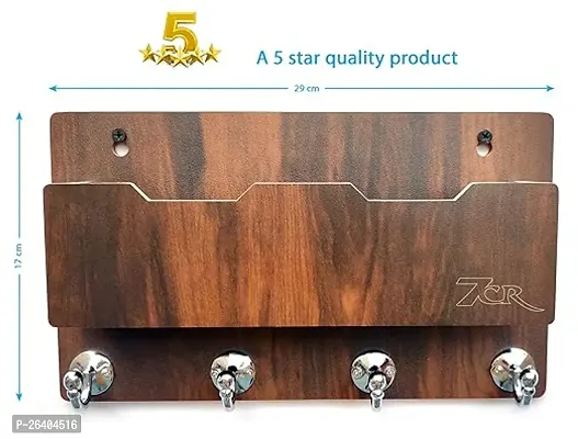 Beautiful Brown Wooden Wall Shelf For Home-thumb0