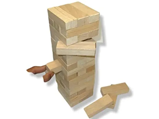 Wooden Block Stacking Game