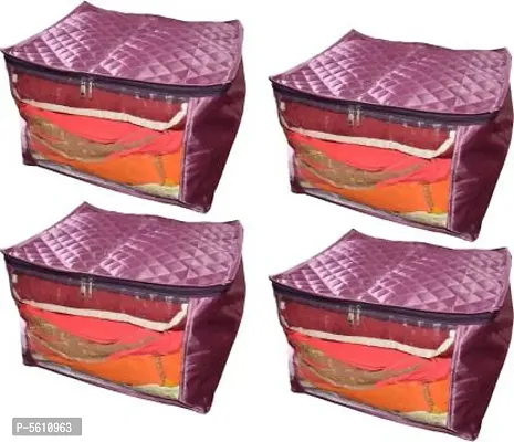 Special satin Saree Cover Pack of 4