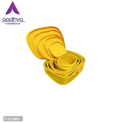 Designer Yellow Nylon Vanity Box- 5 Kit-thumb5