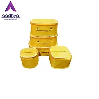 Designer Yellow Nylon Vanity Box- 5 Kit-thumb2