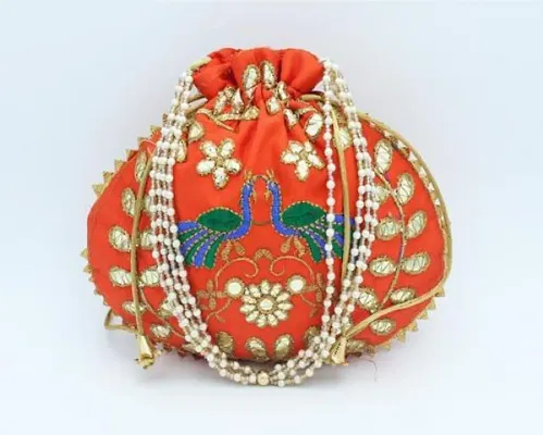 Fancy Embroidered Potli Bag For Women
