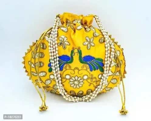 Fancy Embroidered Potli Bag For Women