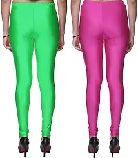 Colors Cube Streachable Shiny Chudidar Legging Combo Pack-thumb1