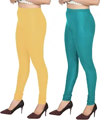 Colors Cube Streachable Shiny Chudidar Legging Combo Pack-thumb2