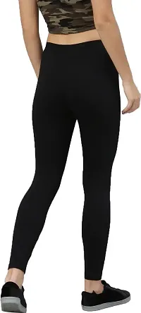 Fabulous Cotton Blend Solid Leggings For Women-thumb1