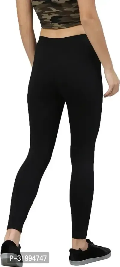 Fabulous Cotton Blend Solid Leggings For Women-thumb2