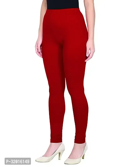 Fabulous Red Cotton Leggings For Women-thumb4