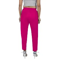 Stylish Pink Cotton Blend Solid Ethnic Pants For Women-thumb2