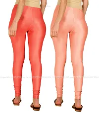 Stylish Women Lycra Blend Leggings Pack of 2-thumb2