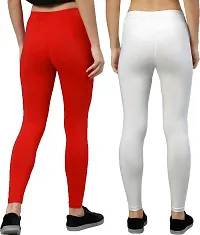 Fabulous Cotton Blend Solid Leggings For Women- Pack Of 2-thumb1