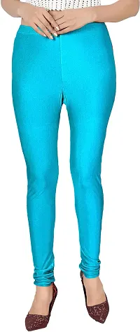 Fabulous Silk Blend Solid Leggings For Women