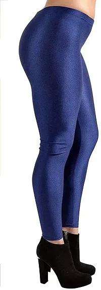 Fabulous Silk Blend Solid Leggings For Women-thumb2