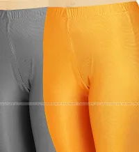 Stylish Women Lycra Blend Leggings Pack of 2-thumb3