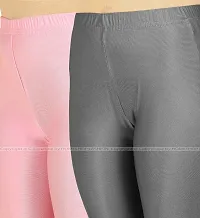 Stylish Women Lycra Blend Leggings Pack of 2-thumb3