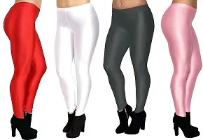 Colors Cube Streachable Shiny Chudidar Legging Combo Pack-thumb2