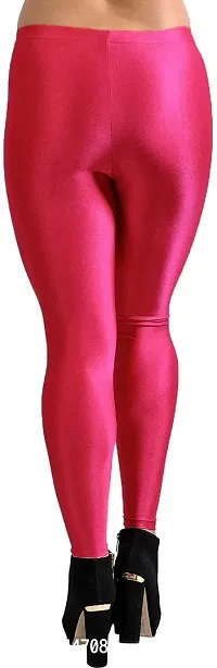 Fabulous Multicoloured Silk Blend  Leggings For Women-thumb3