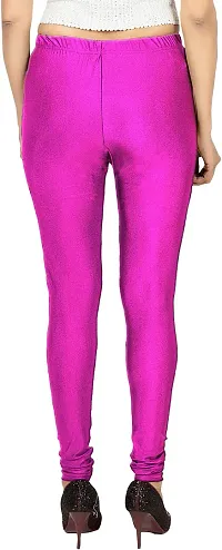 Fabulous Multicoloured Silk Blend  Leggings For Women-thumb1