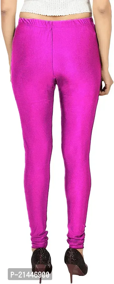 Fabulous Multicoloured Silk Blend  Leggings For Women-thumb2