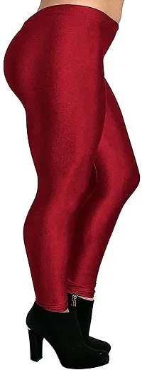 Fabulous Multicoloured Silk Blend  Leggings For Women-thumb2