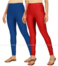 Stylish Women Lycra Blend Leggings Pack of 2-thumb1