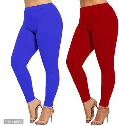 Fabulous Multicoloured Cotton Blend  Leggings For Women-thumb0