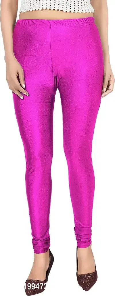 Fabulous Silk Blend Solid Leggings For Women