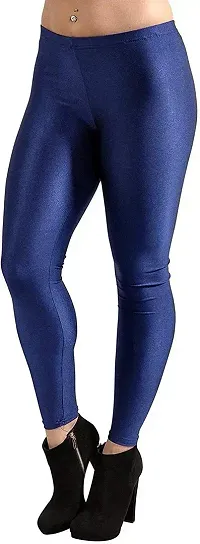 Fabulous Silk Blend Solid Leggings For Women-thumb3