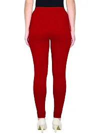 Fabulous Red Cotton Leggings For Women-thumb1