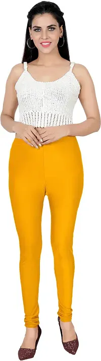 Fabulous Multicoloured Silk Blend  Leggings For Women-thumb3