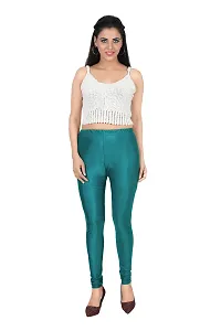 Fabulous Multicoloured Silk Blend  Leggings Combo For Women-thumb3