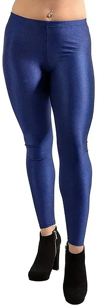 Fabulous Silk Blend Solid Leggings For Women