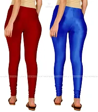 Stylish Women Lycra Blend Leggings Pack of 2-thumb2