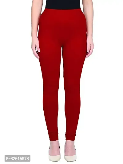 Fabulous Red Cotton Leggings For Women-thumb0