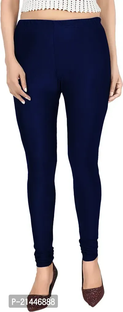 Fabulous Multicoloured Silk Blend  Leggings For Women-thumb0