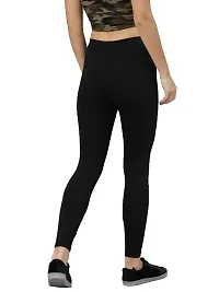 Fabulous Black Satin Leggings For Women-thumb1