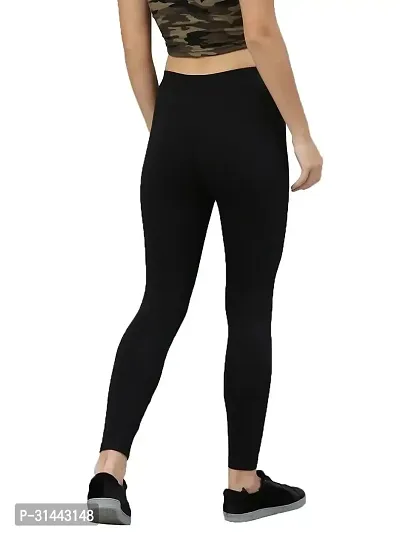 Fabulous Black Satin Leggings For Women-thumb2