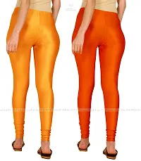 Stylish Women Lycra Blend Leggings Pack of 2-thumb2