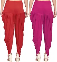 Fabulous Rayon Solid Dhoti Salwar For Women- Pack Of 2-thumb1