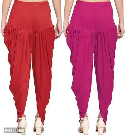 Fabulous Rayon Solid Dhoti Salwar For Women- Pack Of 2-thumb2