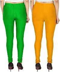 Colors Cube Streachable Shiny Chudidar Legging Combo Pack-thumb1