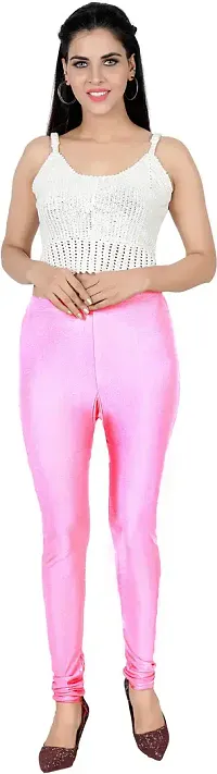 Fabulous Silk Blend Solid Leggings For Women-thumb3