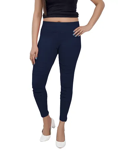 Trendy Women's Cotton Solid Leggings