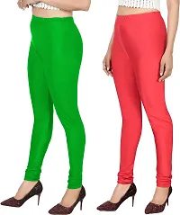 Colors Cube Streachable Shiny Chudidar Legging Combo Pack-thumb2