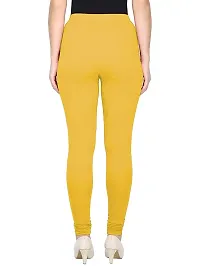 Fabulous Yellow Cotton Leggings For Women-thumb1