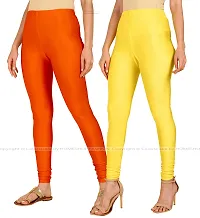 Stylish Women Lycra Blend Leggings Pack of 2-thumb1