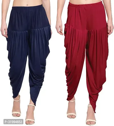 Fabulous Rayon Solid Dhoti Salwar For Women- Pack Of 2-thumb0