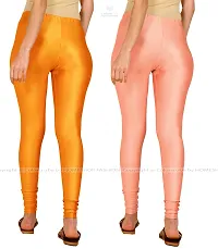 Stylish Women Lycra Blend Leggings Pack of 2-thumb2